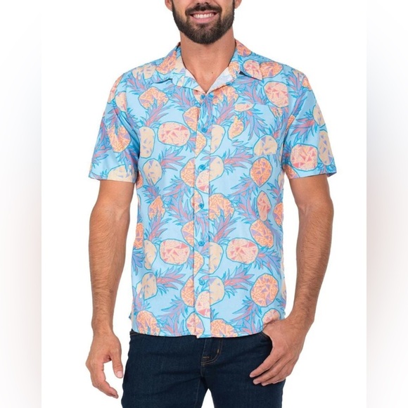 Tipsy Elves - MEN'S PINA COLADA HAWAIIAN SHIRT - Picture 2 of 8